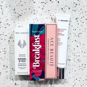 Angel eyes ~ Tahitian Breakfast ~ Ace Beaute ~ Dr. Brandt ~ Lot of 4 primers NEW